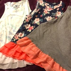 3 Abercrombie kids blouses beautiful colors
